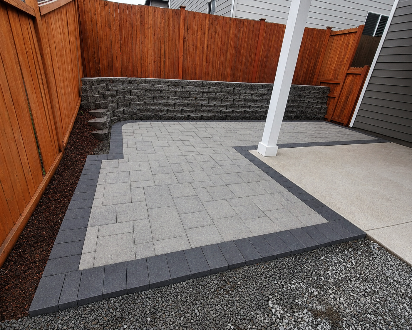 Concrete construction project