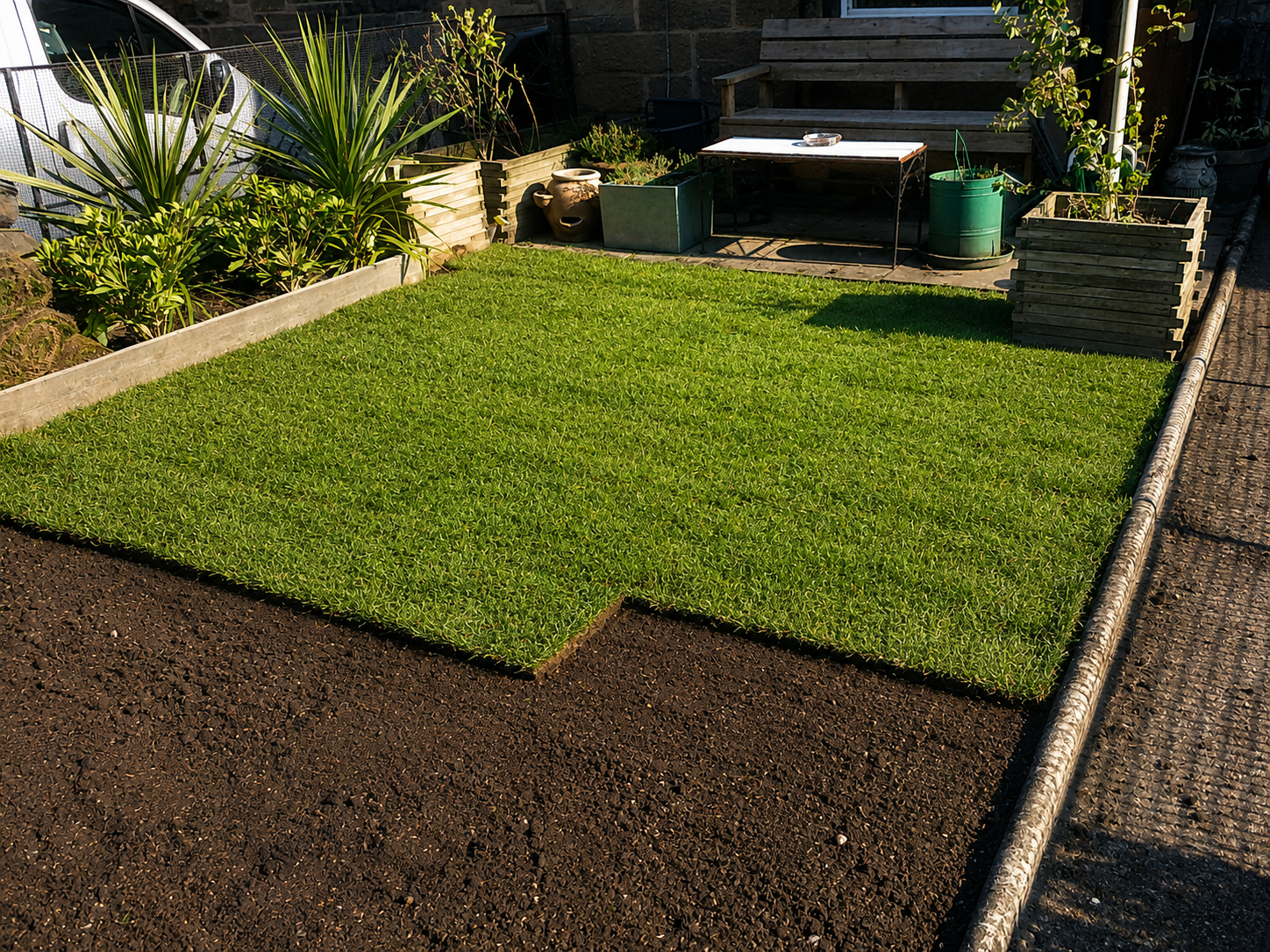 Healthy lawn installation