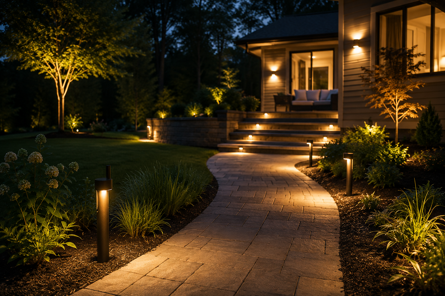 Outdoor lighting patio
