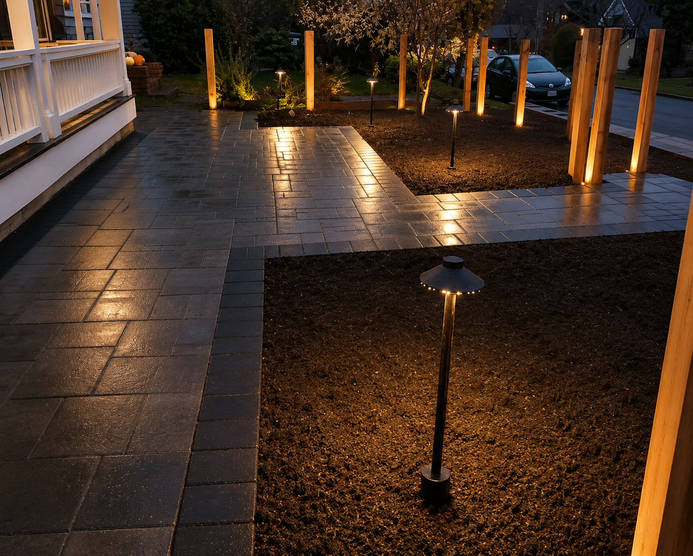 Landscape night lighting