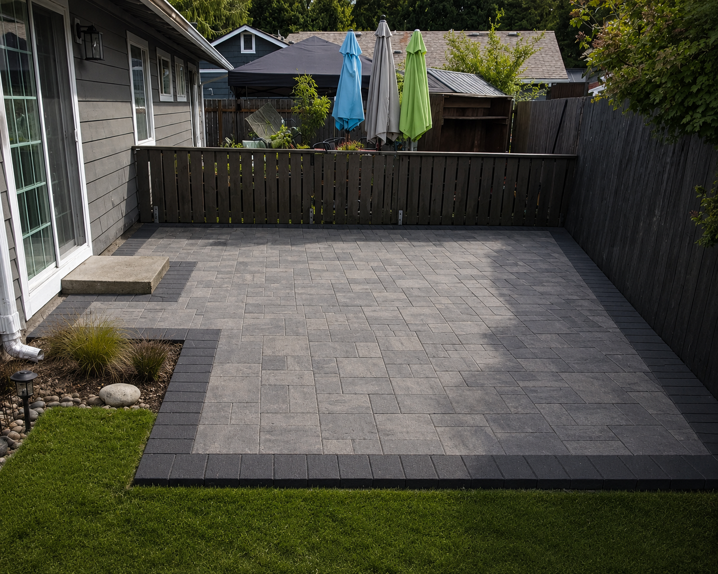 Backyard patio paver project