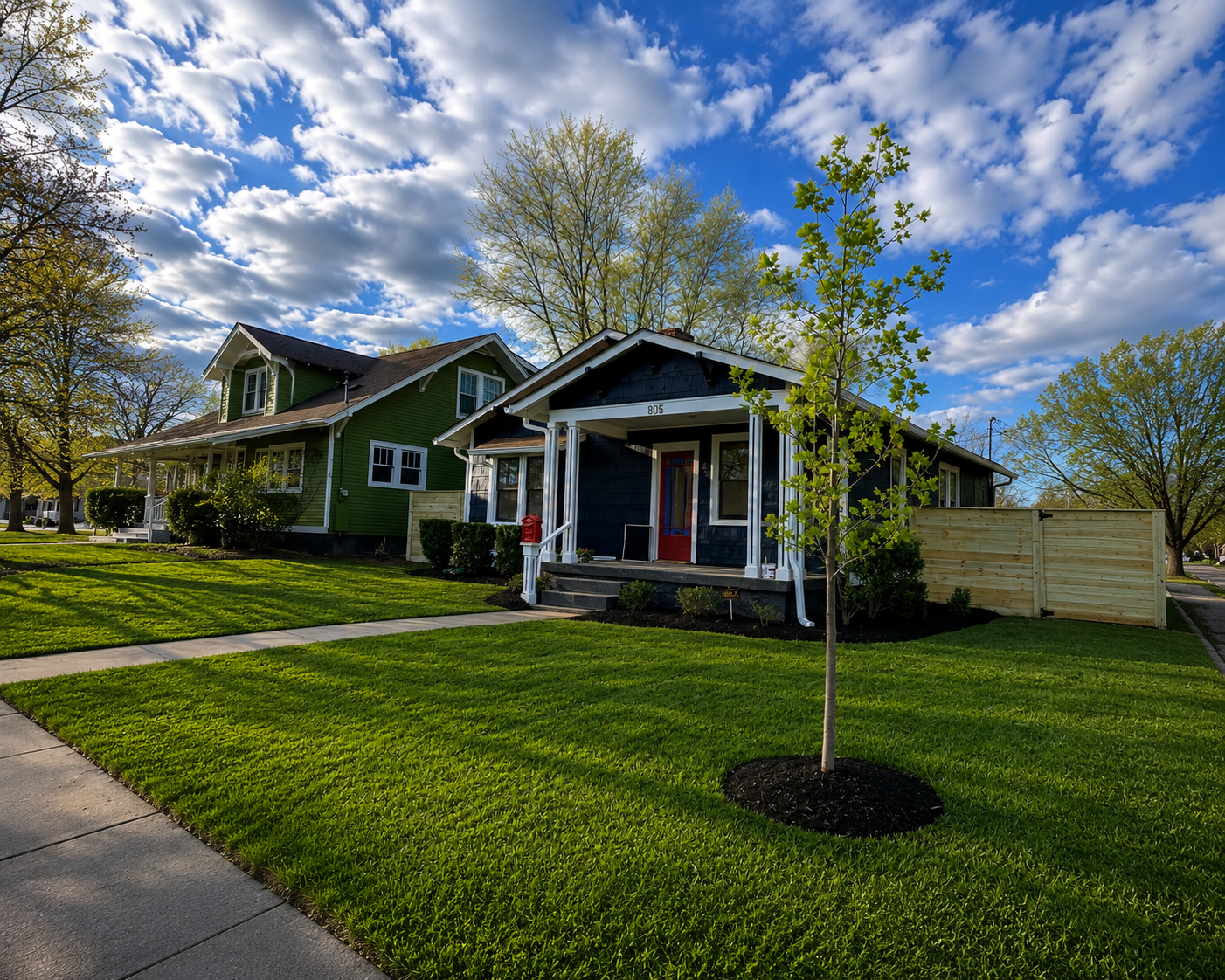 Garden planting and landscaping