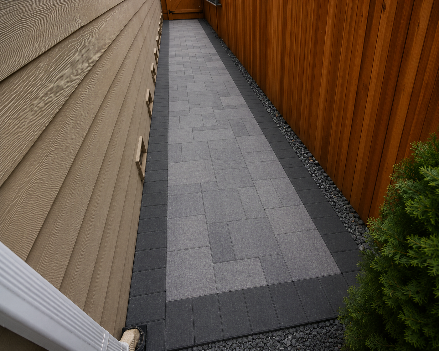 Wood deck outdoor living area