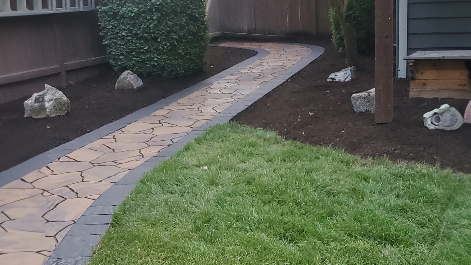 Backyard Patio & Landscape Renovation in Washington by Ecua Landscaping, photo 16 of 17