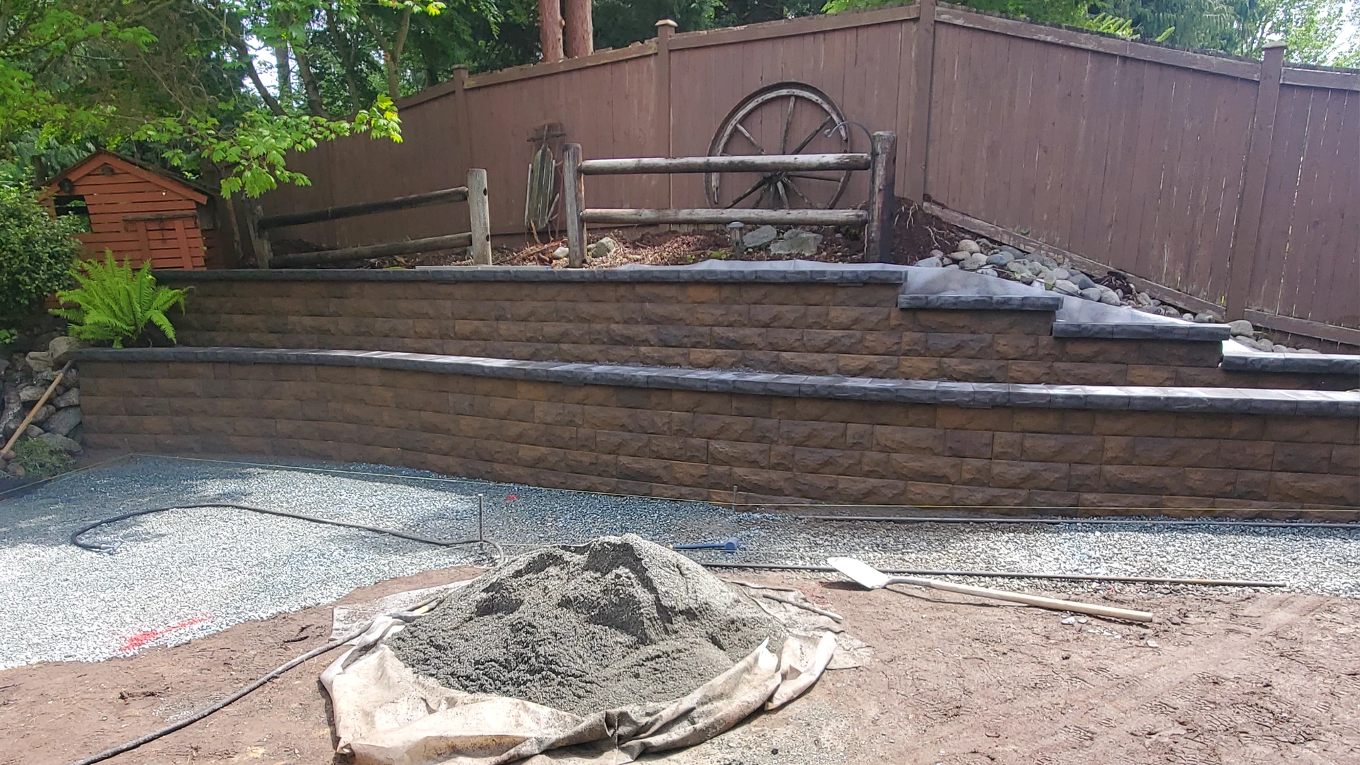 Backyard Patio & Landscape Renovation in Washington by Ecua Landscaping, photo 2 of 17