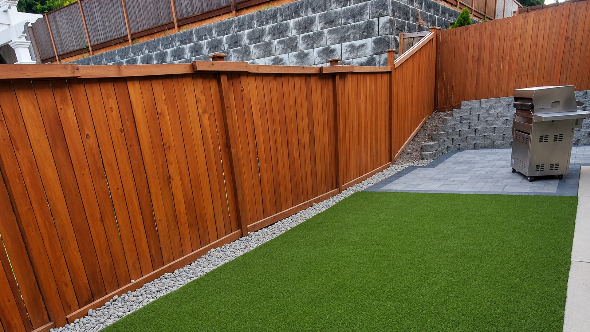 Paver Walkway & Backyard Patio in Washington by Ecua Landscaping, photo 3 of 9