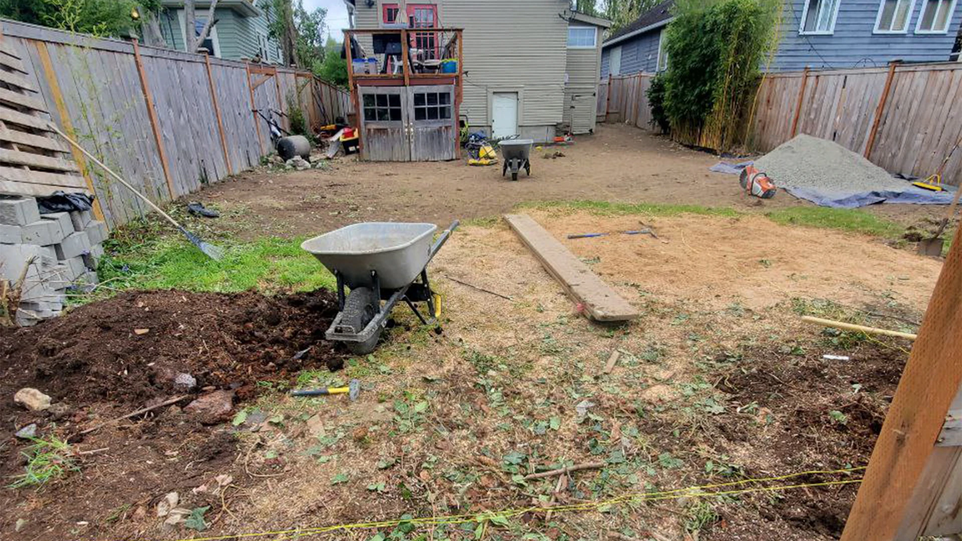 Complete Backyard Transformation before work