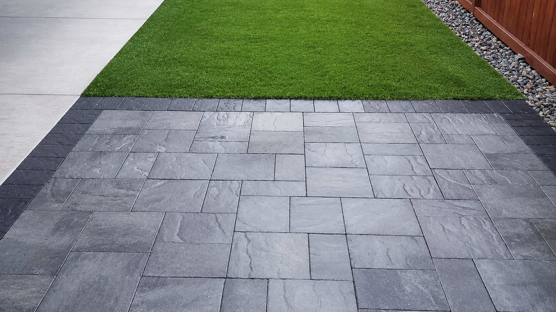 Paver walkway before installation