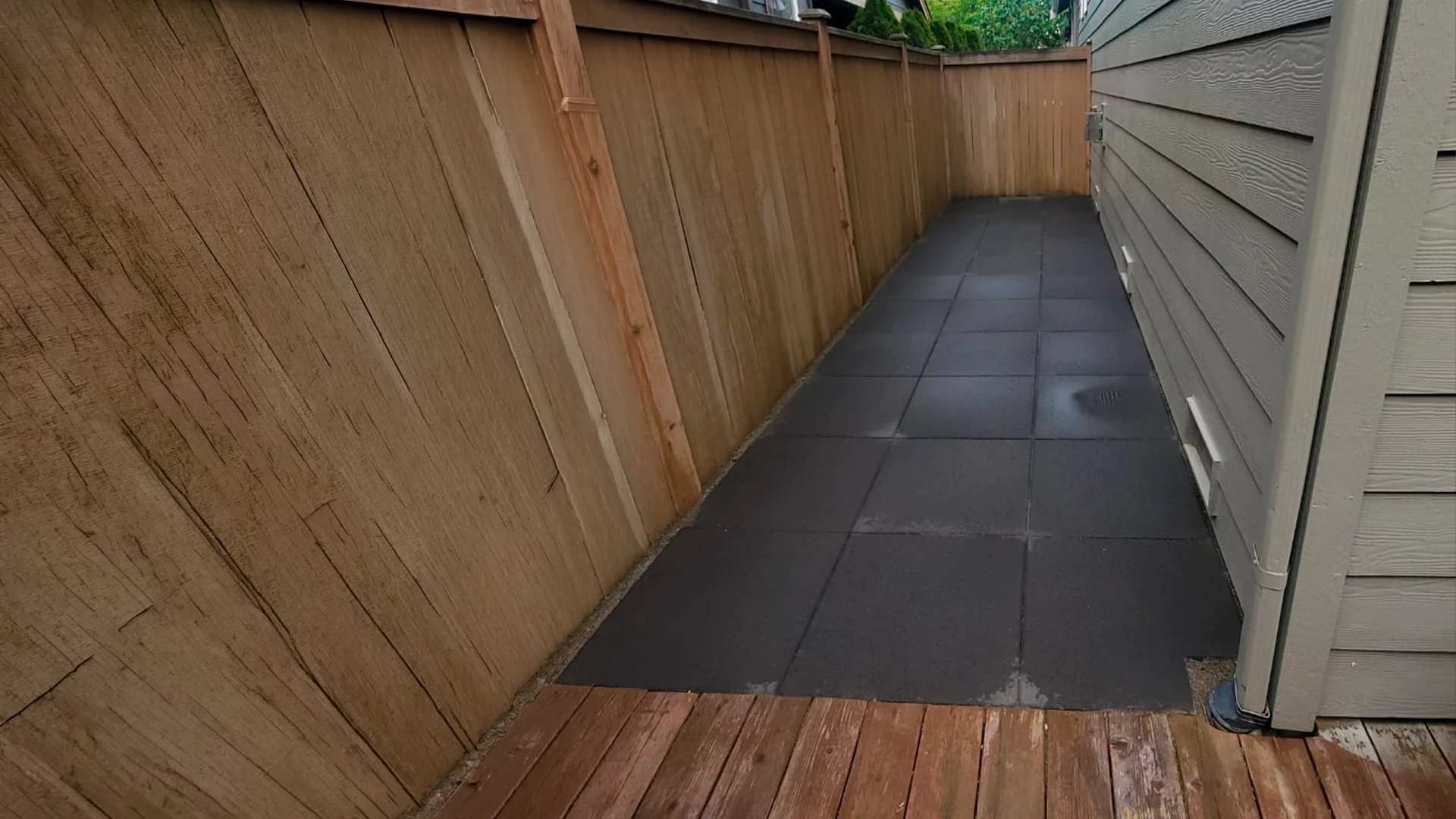 Paver walkway before installation