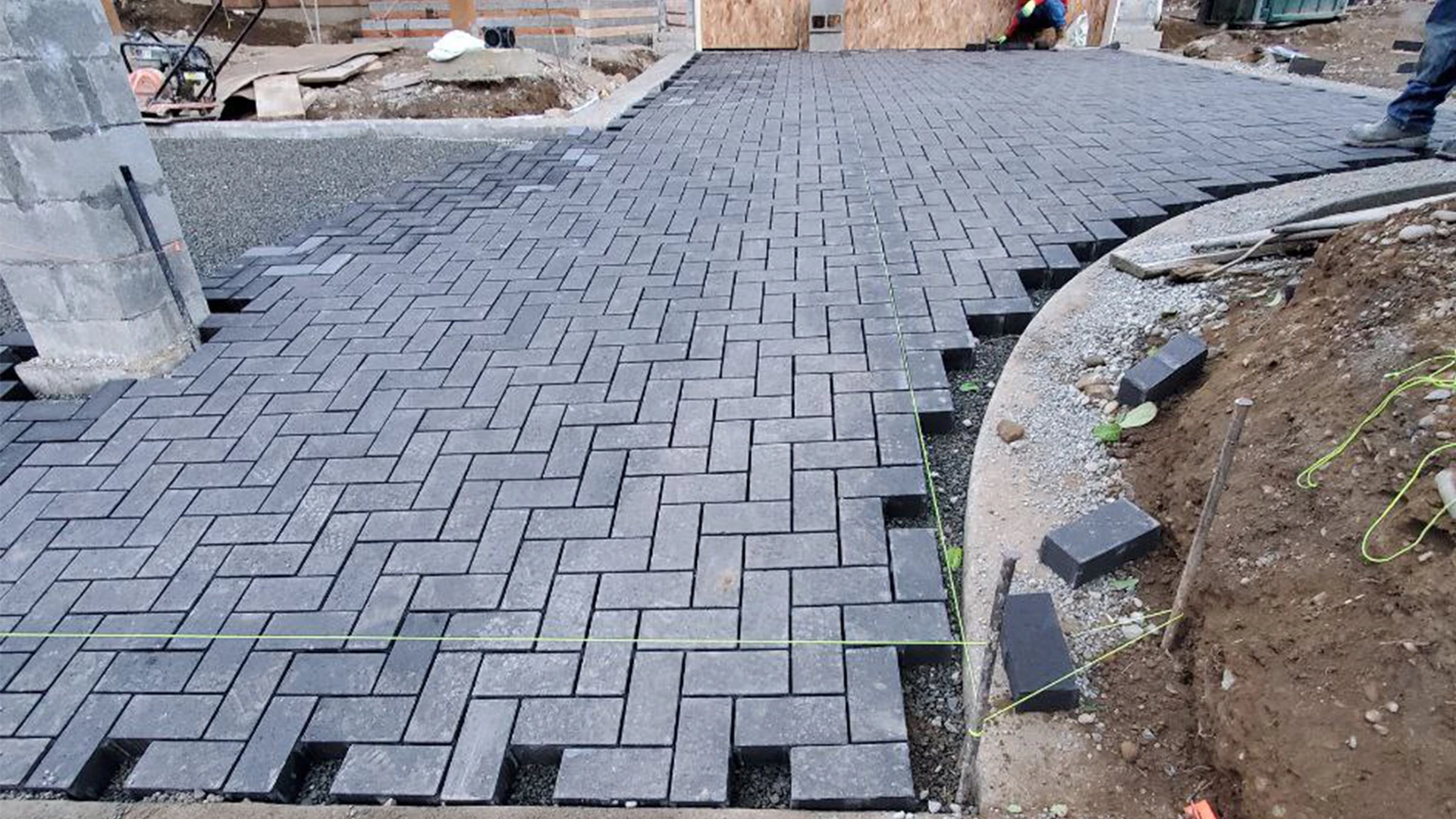 Paver Driveway Installation in Washington by Ecua Landscaping, photo 2 of 9