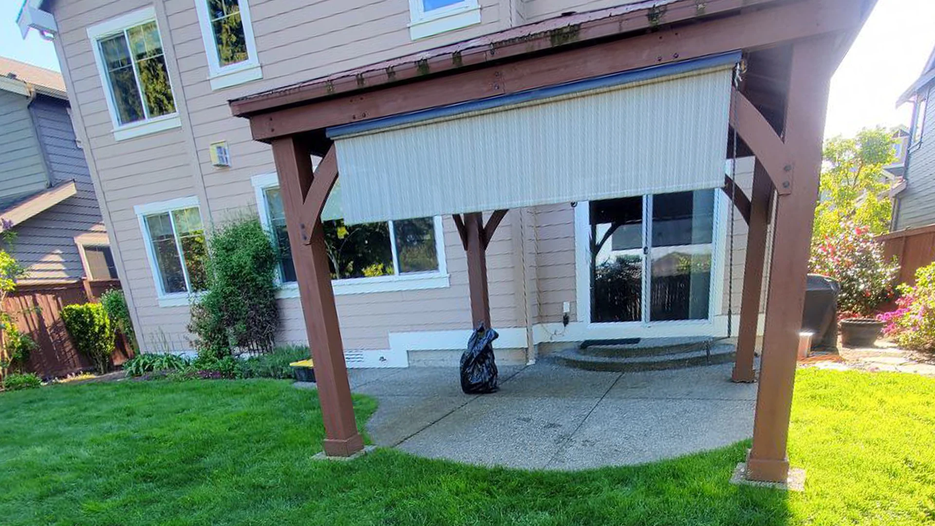 Gazebo & Backyard Transformation in Washington by Ecua Landscaping, photo 2 of 8