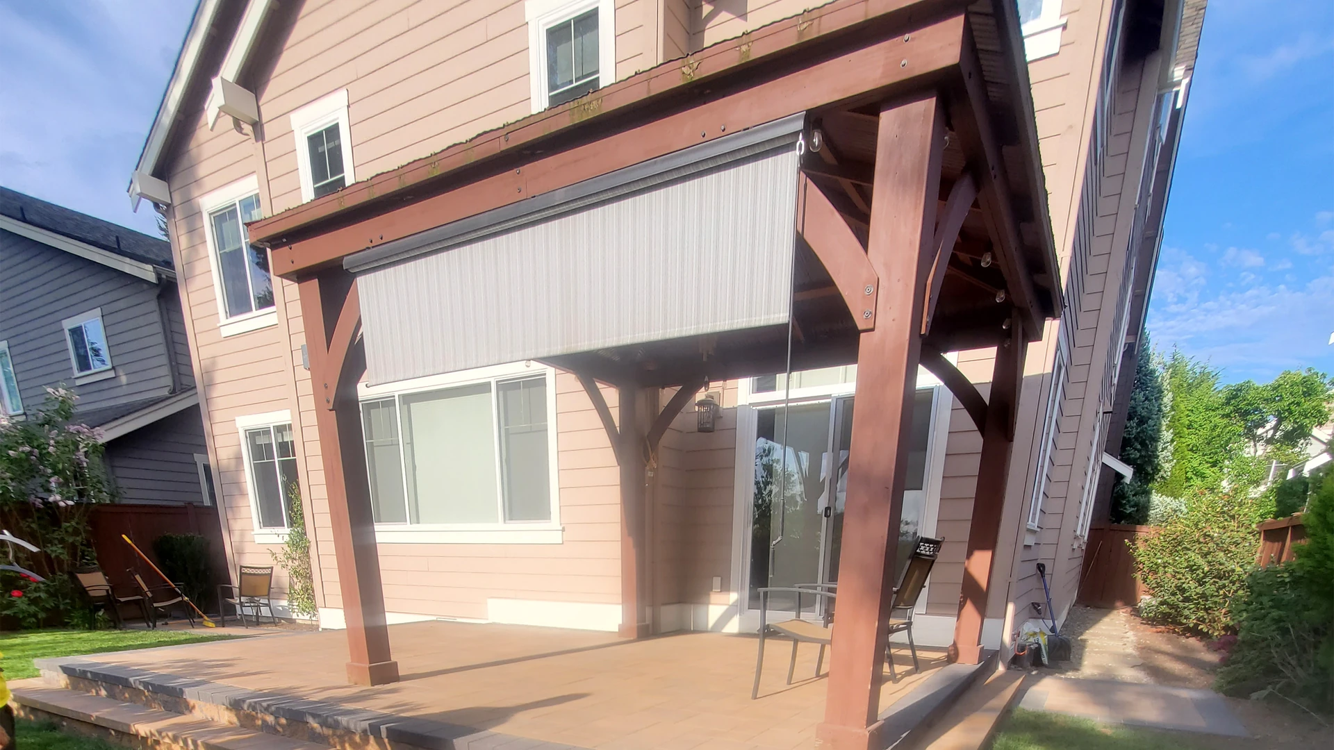 Gazebo & Backyard Transformation in Washington by Ecua Landscaping, photo 6 of 8