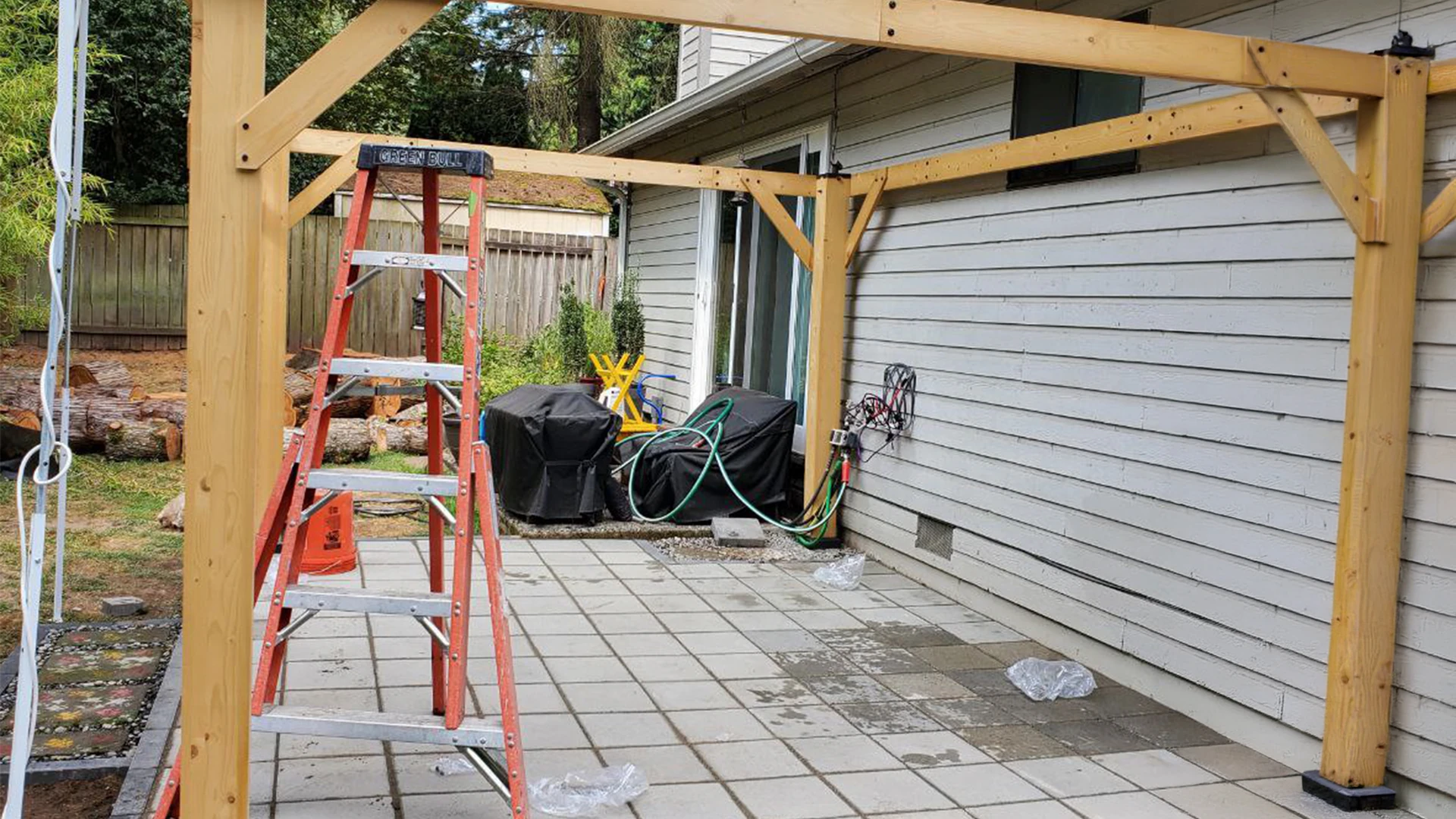 Backyard Gazebo Installation in Washington by Ecua Landscaping, photo 5 of 8