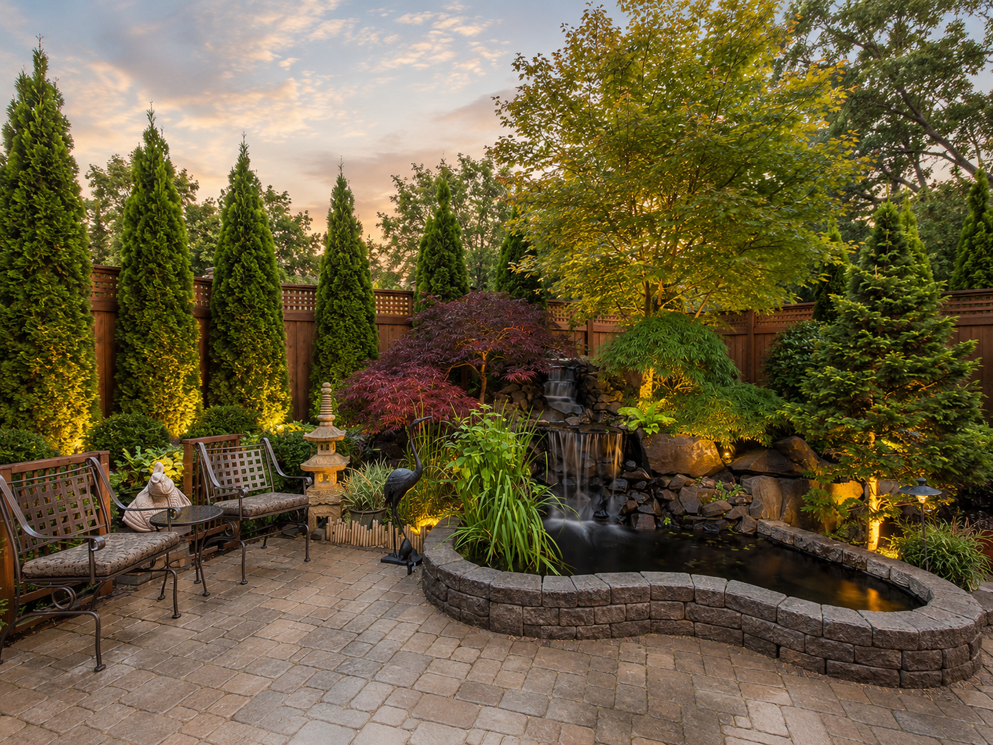 Landscape and hardscape design project