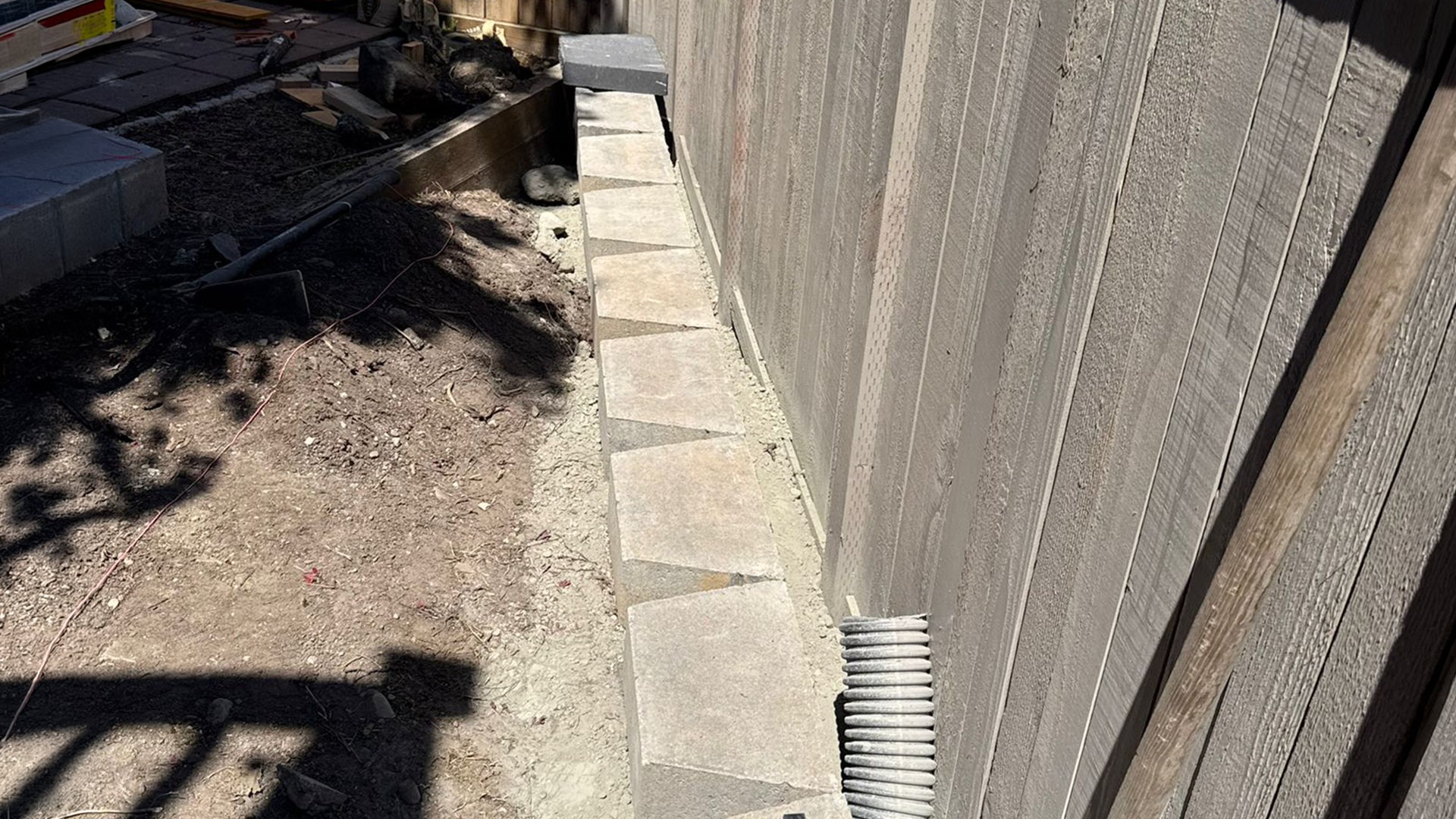 Garden Retaining Wall in Washington by Ecua Landscaping, photo 3 of 7