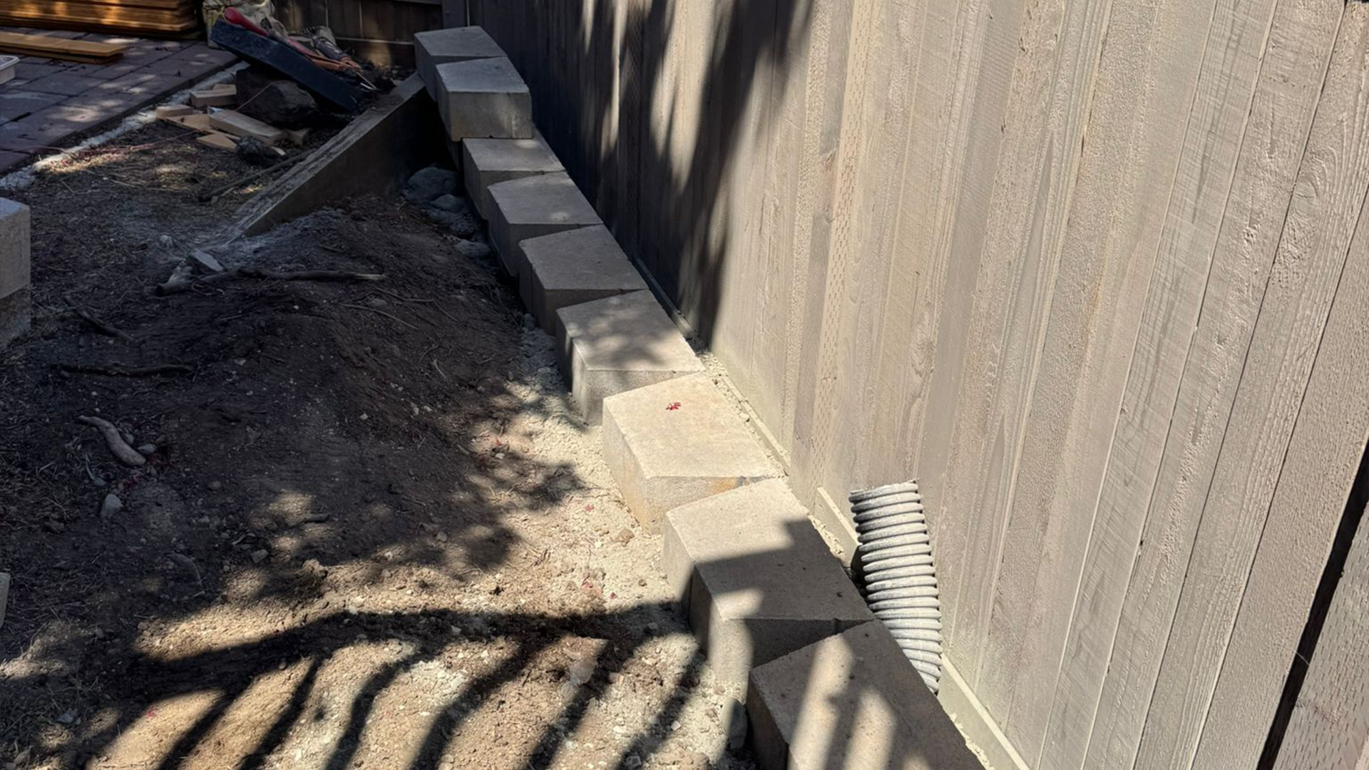 Garden Retaining Wall in Washington by Ecua Landscaping, photo 5 of 7