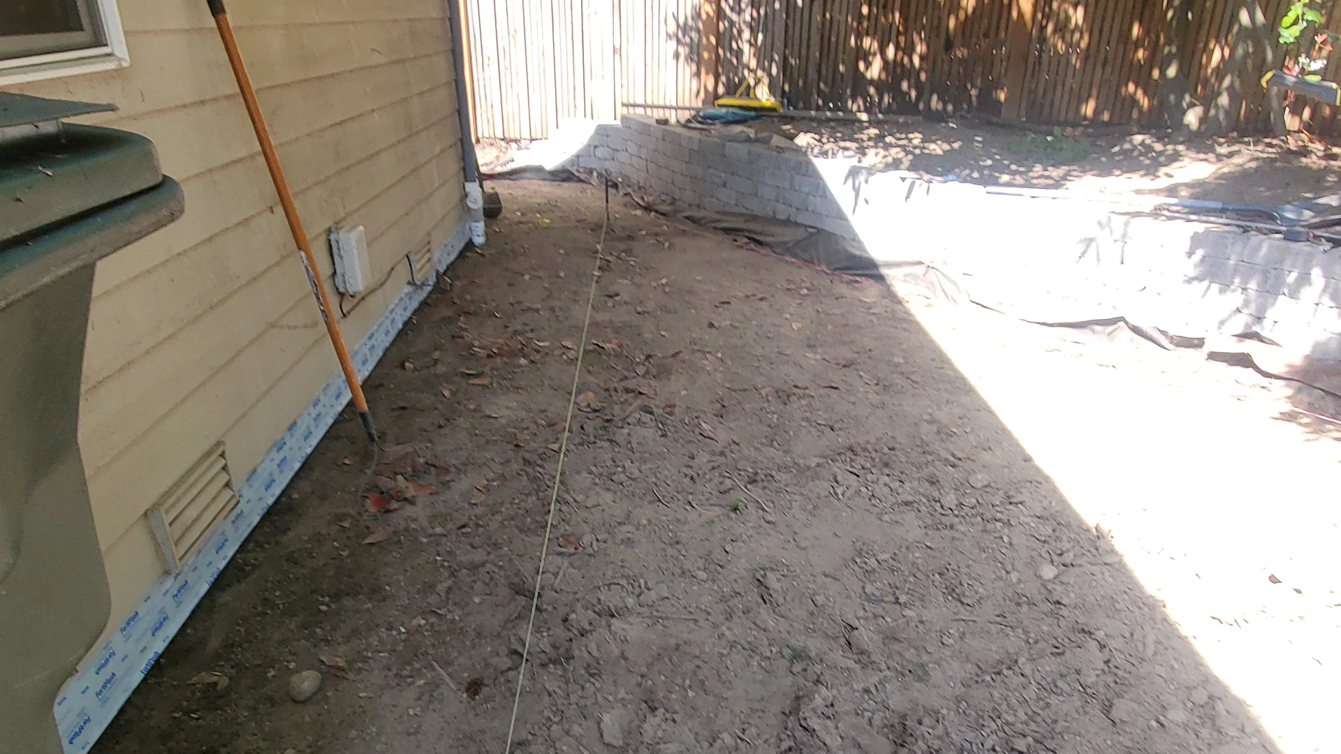 Patio & Paver Installation before work