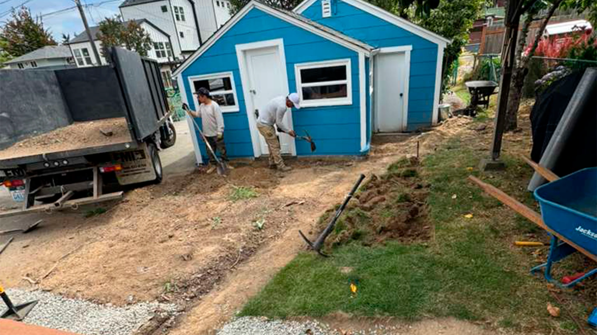 Paver Patio Transformation in Washington by Ecua Landscaping, photo 3 of 6