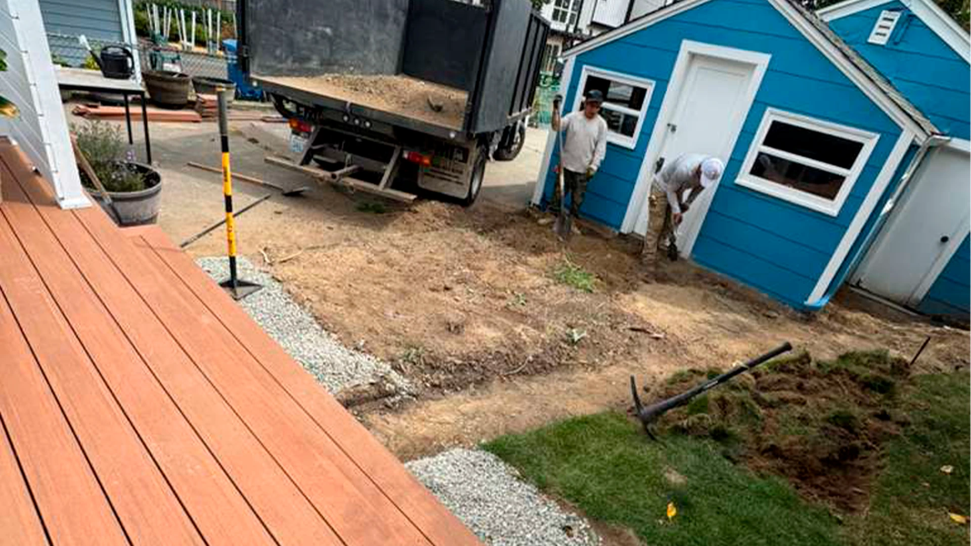Paver Patio Transformation in Washington by Ecua Landscaping, photo 5 of 6