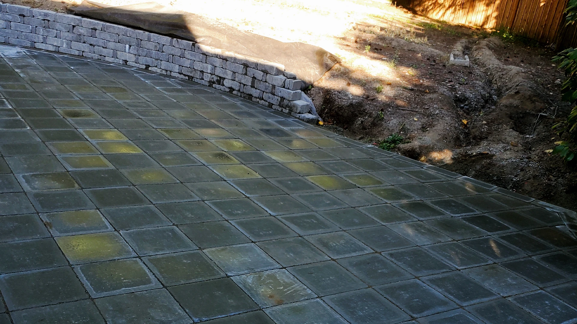 Patio & Paver Installation before work